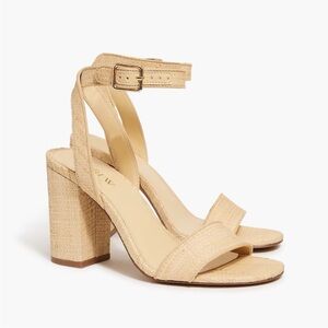 J.Crew Woven Heeled Sandals. Size 12